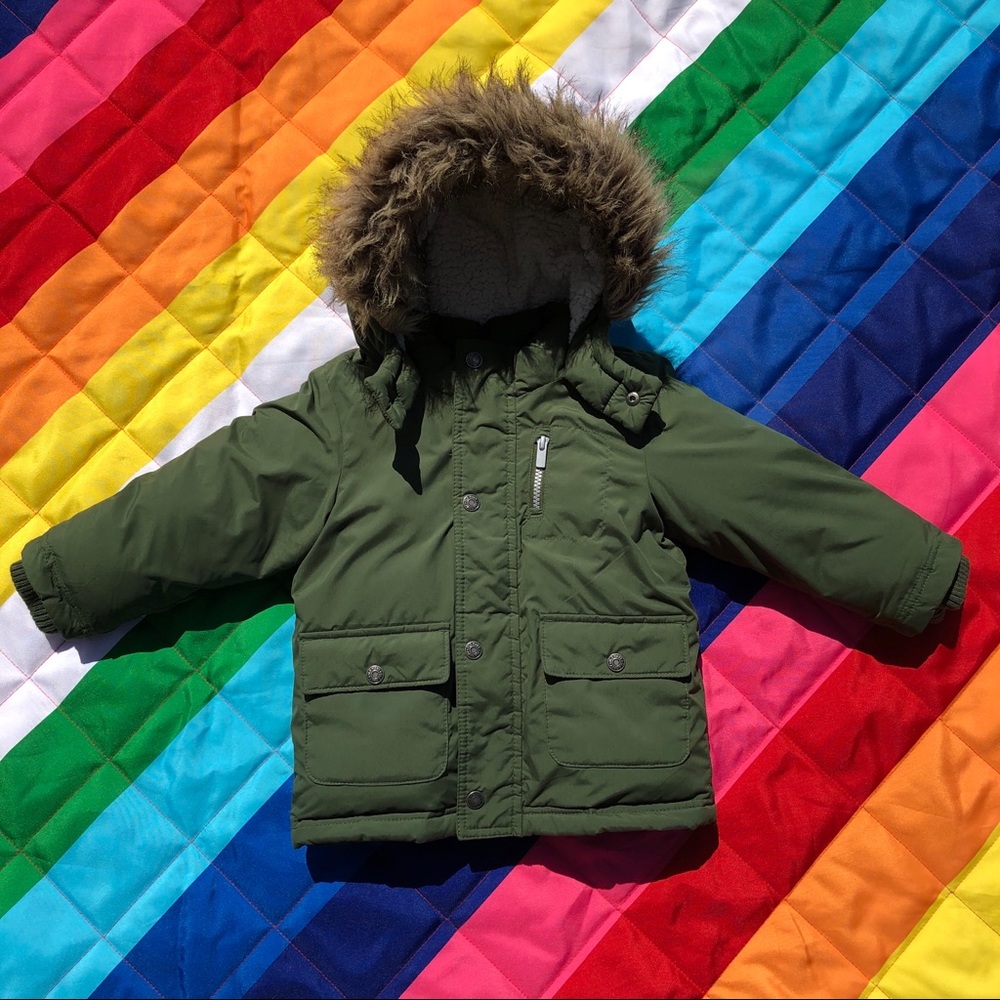 3T Old Navy Olive Color Winter Jacket